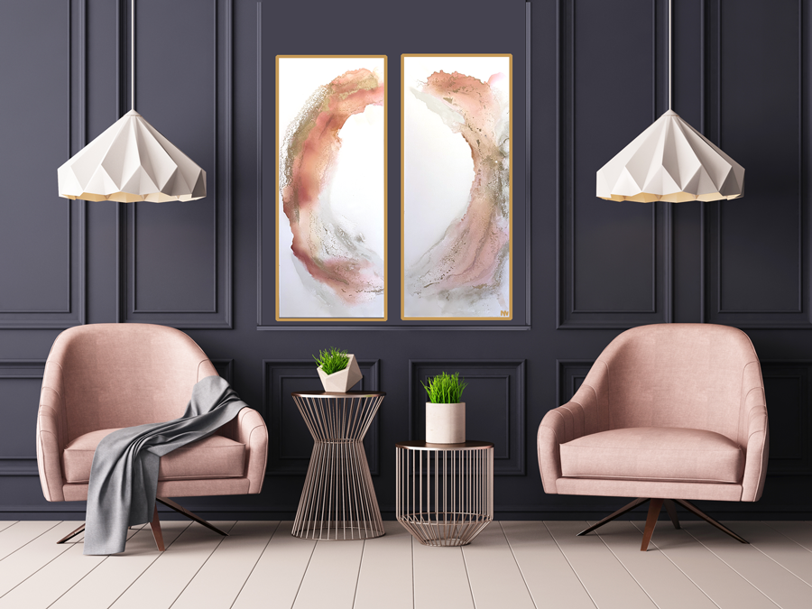 Pink Abstract Art